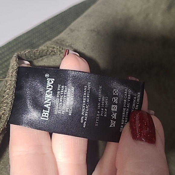 Blank NYC olive green suede hooded cardigan sz xs - Picture 4 of 7